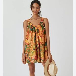 Anthropologie Tropical Mini Dress